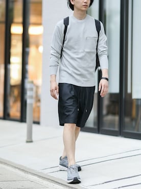 「CRAMSHELL（クラムシェル）のアイテム」を使った、aoiさん（メンズ・175cm）の夏コーディネート