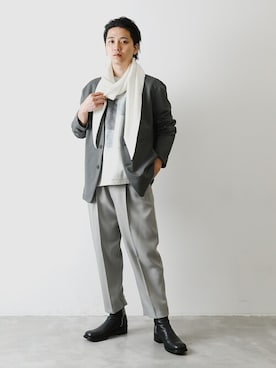 「スクエアトゥ」｜「アイテム（ジャケット/アウター）」を使った、aoiさん（メンズ・175cm）の秋コーディネート