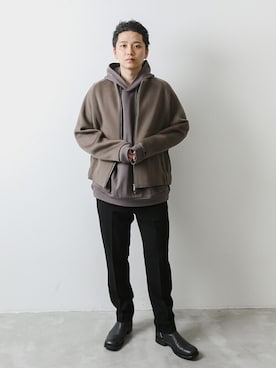 「ATTACHMENT（アタッチメント）のアイテム」を使った、aoiさん（メンズ・175cm）の秋コーディネート