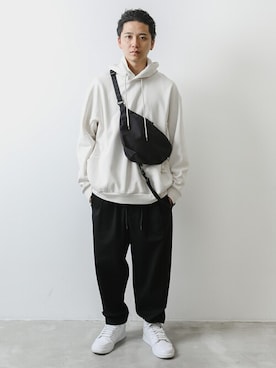 「CRAMSHELL（クラムシェル）のアイテム」を使った、aoiさん（メンズ・175cm）の秋コーディネート