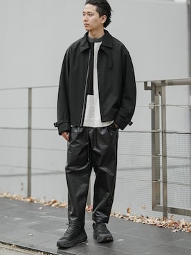 「ATTACHMENT（アタッチメント）のアイテム」を使った、aoiさん（メンズ・175cm）の冬コーディネート