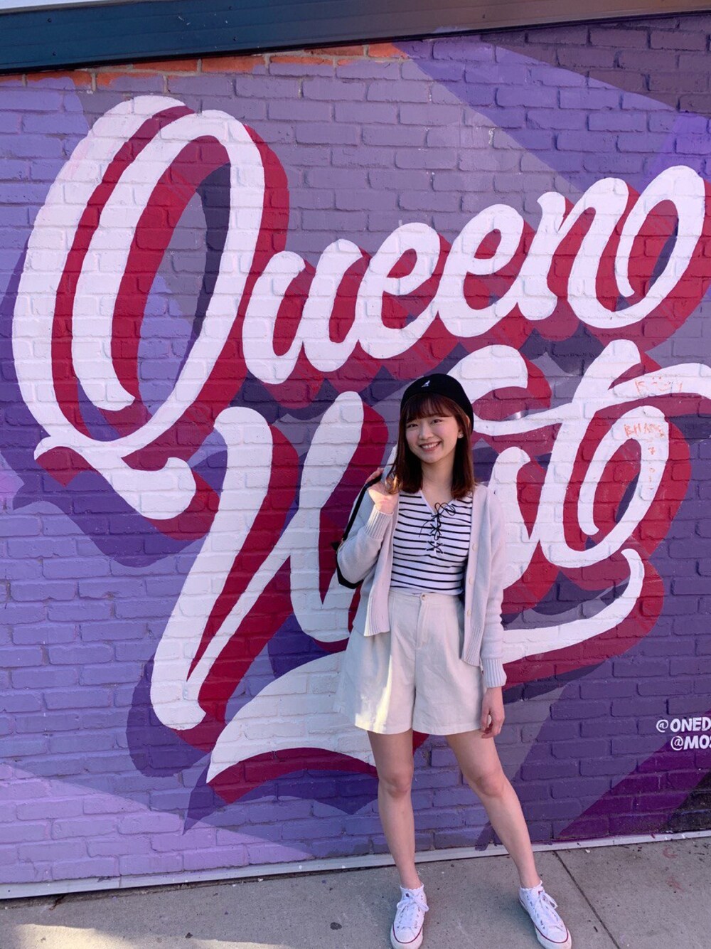 「KANGOL、GRL、MUJI、laceup、corset」｜「MUJI Laboのアイテム（その他アウター、パープル系）」を使った、ジャニスさん（レディース・163cm）の冬コーディネートの1枚目の写真
