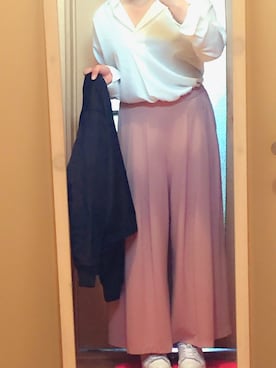 「chocol raffine robe（ショコラフィネローブ）のアイテム（ブルゾン）」を使った、k  a  n  a ‥❁さん（レディース・159cm）の春コーディネート