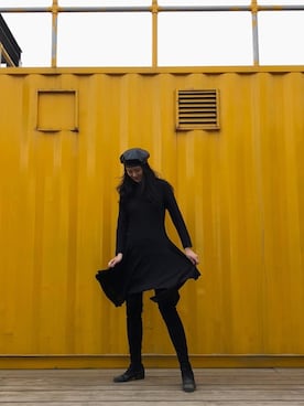 「STUART WEITZMAN（スチュアートワイツマン）のアイテム（その他シューズ）」を使った、Lori是你龙哥さん（レディース・168cm）の冬コーディネート