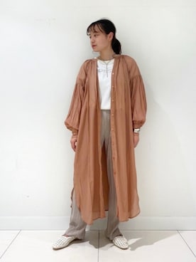 「春めきシューズ」｜「アイテム（ワンピース/ドレス）」を使った、　AMIさん（レディース・158cm）の春コーディネート
