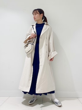 「春めきシューズ」｜「アイテム（ジャケット/アウター）」を使った、　AMIさん（レディース・158cm）の春コーディネート
