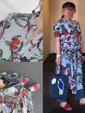 「chanel」｜「アイテム（シャツワンピース）」を使った、まんたろうさん（レディース・153cm）の夏コーディネート