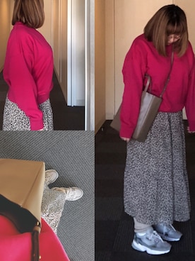 「CELINE」｜「アイテム（スウェット）」を使った、まんたろうさん（レディース・153cm）の冬コーディネート