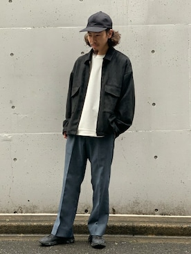 「417 EDIFICE（フォーワンセブンエディフィス）のアイテム（ブルゾン）」を使った、CHIBAさん（メンズ・167cm）の春コーディネート