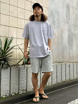 「417 EDIFICE（フォーワンセブンエディフィス）のアイテム（キャップ）」を使った、CHIBAさん（メンズ・167cm）の夏コーディネート