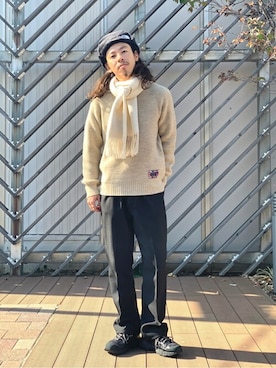 「gim（ジム）のアイテム」を使った、CHIBAさん（メンズ・167cm）の冬コーディネート