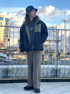 「417 EDIFICE（フォーワンセブンエディフィス）のアイテム（帽子）」を使った、CHIBAさん（メンズ・167cm）の冬コーディネート