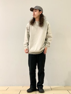 「417 EDIFICE（フォーワンセブンエディフィス）のアイテム（帽子）」を使った、CHIBAさん（メンズ・167cm）の春コーディネート