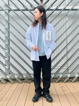 「417 EDIFICE（フォーワンセブンエディフィス）のアイテム（チノパンツ）」を使った、CHIBAさん（メンズ・167cm）の春コーディネート