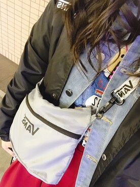 「VANS（バンズ）のアイテム（ブルゾン）」を使った、Miiiiinaさん（レディース・167cm）の春コーディネート