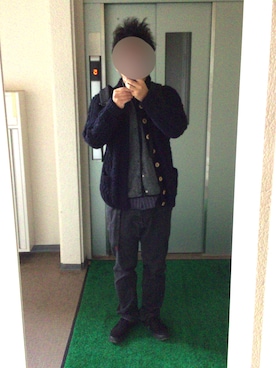 「FLISTFIA（フリストフィア）のアイテム」を使った、ビックバンベイダーさん（メンズ・176cm）の秋コーディネート