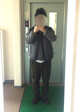 「KLATTERMUSEN（クレッタルムーセン）のアイテム」を使った、ビックバンベイダーさん（メンズ・176cm）の冬コーディネート