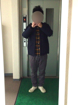 「curly」｜「アイテム（ジャケット/アウター）」を使った、ビックバンベイダーさん（メンズ・176cm）の冬コーディネート