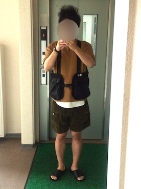 「MIS（エムアイエス）のアイテム（トップス）」を使った、ビックバンベイダーさん（メンズ・176cm）の夏コーディネート