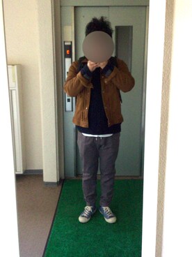 「curly」｜「アイテム（ジャケット/アウター）」を使った、ビックバンベイダーさん（メンズ・176cm）の冬コーディネート