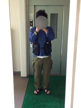 「MIS（エムアイエス）のアイテム（トップス）」を使った、ビックバンベイダーさん（メンズ・176cm）の春コーディネート