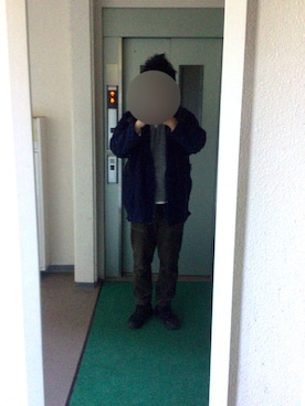 「Snow Peak（スノーピーク）のアイテム（その他アウター）」を使った、ビックバンベイダーさん（メンズ・176cm）の冬コーディネート