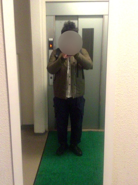 「MOJITO（モヒート）のアイテム」を使った、ビックバンベイダーさん（メンズ・176cm）の冬コーディネート