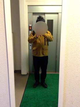 「ライディングジャケット」｜ビックバンベイダーさん（メンズ・176cm）の冬コーディネート