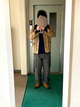 「weac.（ウィークス）のアイテム（ジャケット/アウター）」を使った、ビックバンベイダーさん（メンズ・176cm）の春コーディネート