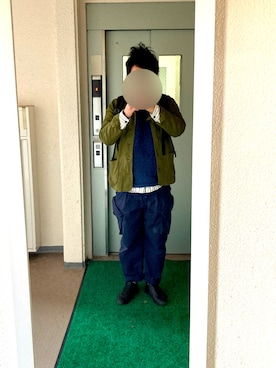 「weac.（ウィークス）のアイテム（ジャケット/アウター）」を使った、ビックバンベイダーさん（メンズ・176cm）の春コーディネート
