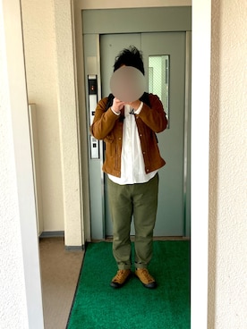 「PRAS（プラス）のアイテム（スニーカー）」を使った、ビックバンベイダーさん（メンズ・176cm）の春コーディネート
