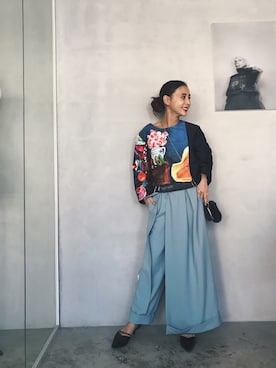 黒石奈央子さん（レディース・152cm）の冬コーディネート