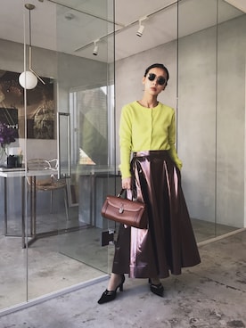 黒石奈央子さん（レディース・152cm）の冬コーディネート