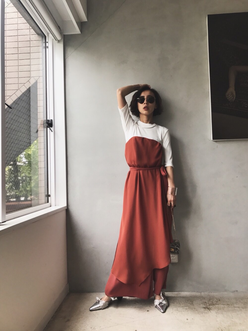 Ameri（アメリ）の「OVER HIGH WAIST LIKE PANTS（その他パンツ）」 - WEAR