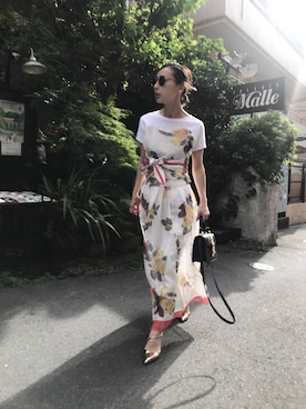 黒石奈央子さん（レディース・152cm）の夏コーディネート