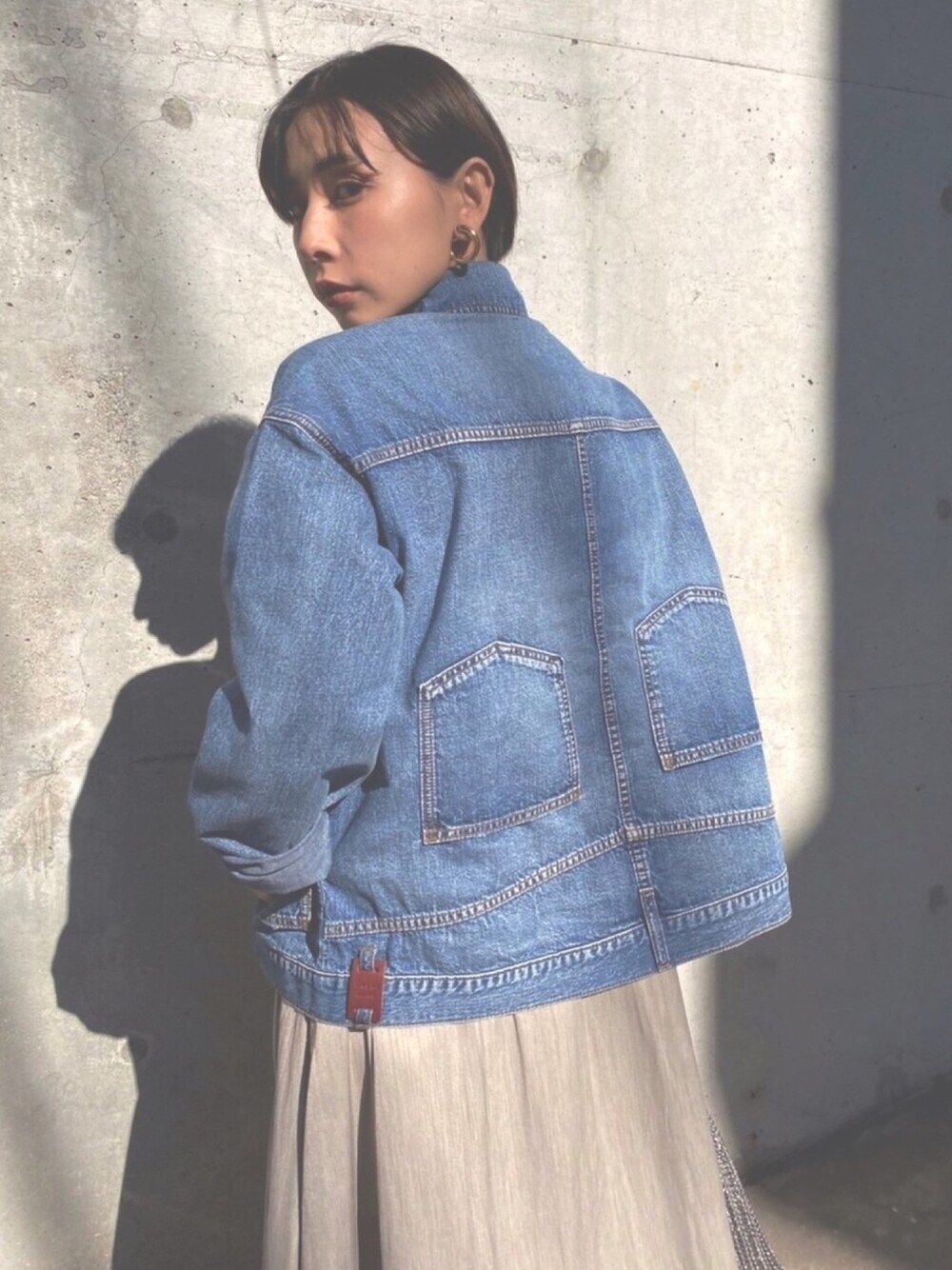 Ameri（アメリ）の「UPSIDE DOWN DENIM SHIRT（シャツ/ブラウス）」 - WEAR