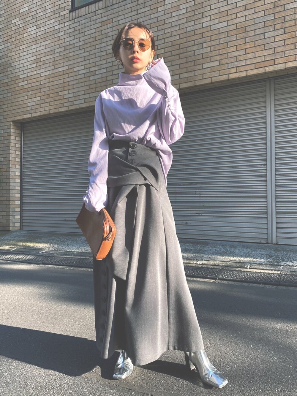 Ameri（アメリ）の「ITAZURA HIGH WAIST SKIRT（スカート）」 - WEAR 