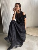 Ameri（アメリ）の「LACE KUNG FU DRESS（ワンピース）」 - WEAR