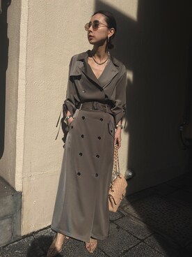 ameri vintage アメリ 3WAY TRENCH DRESS