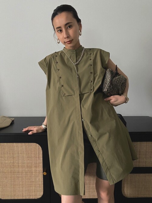 Ameri（アメリ）の「MEDI BUTTON TUNIC SHIRT（シャツ/ブラウス）」 - WEAR