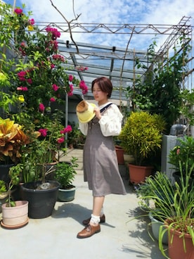 「英国風」｜呱呱🍯さん（レディース・152cm）の春コーディネート