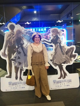 「Taiwan」｜「アイテム（サロペット/オーバーオール）」を使った、呱呱🍯さん（レディース・152cm）の春コーディネート
