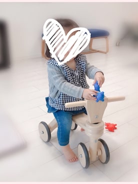 「アイテム（おもちゃ）」を使った、szk_chicaさん（キッズ・70cm）の秋コーディネート
