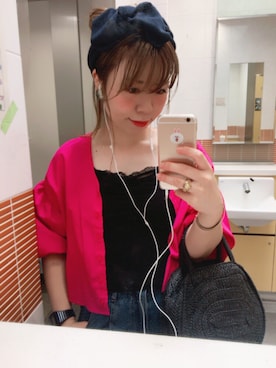 「Marc by Marc Jacobs（マークバイマークジェイコブス）のアイテム（リング）」を使った、bibi___baさん（レディース・154cm）の夏コーディネート