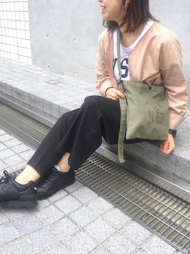 「sangacio（サンガッチョ）のアイテム」を使った、bibi___baさん（レディース・154cm）の夏コーディネート