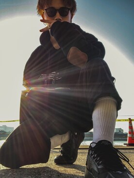 「u170」｜「アイテム（アクセサリー）」を使った、輪廻さん（メンズ・165cm）の冬コーディネート