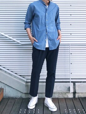「SHARE PARK（シェアパーク）のアイテム」を使った、tagさん（メンズ・180cm）の春コーディネート