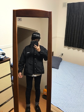 「UNDERCOVER（アンダーカバー）のアイテム（ナイロンジャケット）」を使った、Kamaさん（メンズ・165cm）の春コーディネート