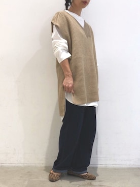 「koe（コエ）のアイテム（ニット/セーター）」を使った、ありさんさん（レディース・145cm）の秋コーディネート
