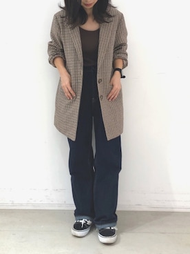 「koe（コエ）のアイテム」を使った、ありさんさん（レディース・145cm）の秋コーディネート